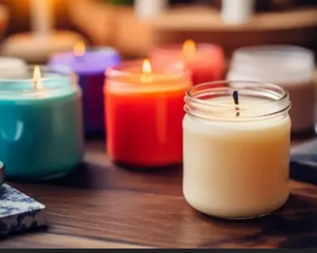 Close-up of textured beeswax